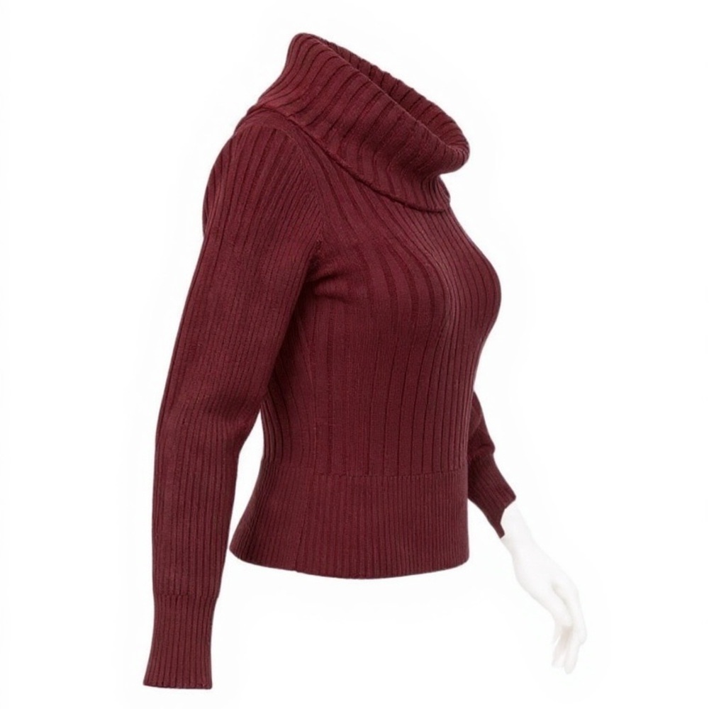 Charlotte Russe Maroon Knit Sweater - Picture 4 of 6